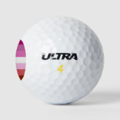 Lesbian Pride Flag Golfballen (Logo)