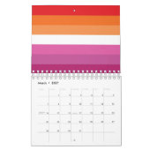 Lesbian Pride Flag Kalender (Mar 2027)