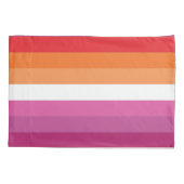 Lesbian Pride Flag Kussensloop (Achterkant-Links)