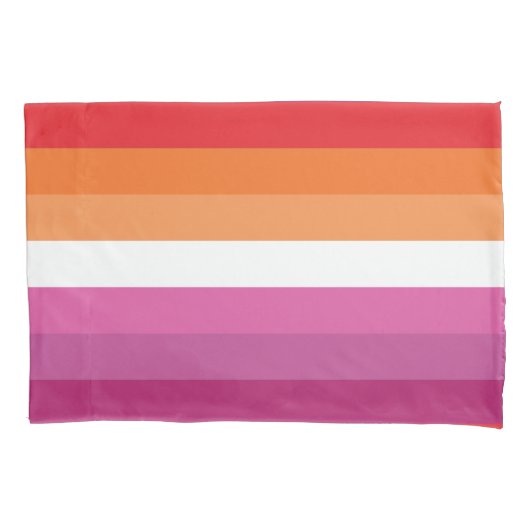 Lesbian Pride Flag Kussensloop (Voorkant-Links)