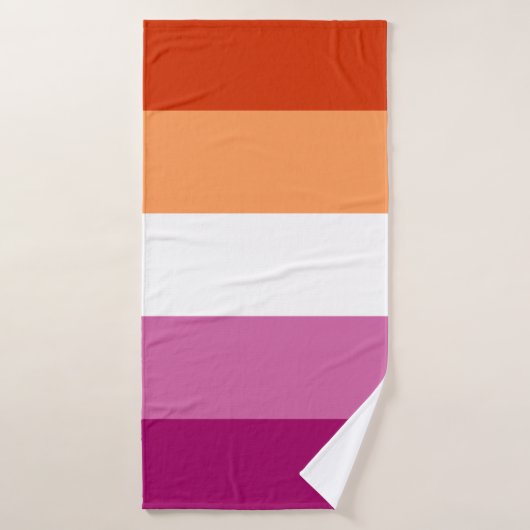 Lesbian Pride Flag LGBTQ (Serviette de bain)