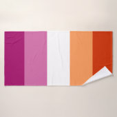 Lesbian Pride Flag LGBTQ (Serviette de bain)