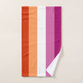 Lesbian Pride Flag LGBTQ (Serviette à main)
