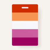 Lesbian Pride Flag LGBTQ Badge (Voorkant)