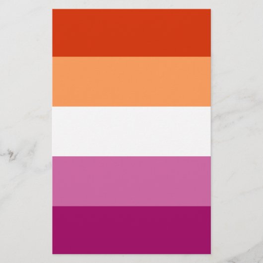 Lesbian Pride Flag LGBTQ Flyer (Voorkant)