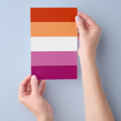 Lesbian Pride Flag LGBTQ Flyer (Hand)