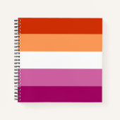 Lesbian Pride Flag LGBTQ Notitieboek (Voorkant)