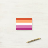 Lesbian Pride Flag LGBTQ Post-it® Notes (Op bureau)