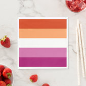 Lesbian Pride Flag LGBTQ Servet (Insitu)