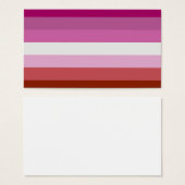 Lesbian Pride Flag LGBTQ Visitekaartje (Voorkant /achterkant)