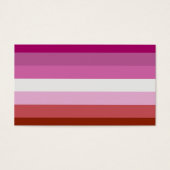 Lesbian Pride Flag LGBTQ Visitekaartje (Voorkant)