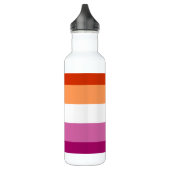 Lesbian Pride Flag LGBTQ Waterfles (Links)