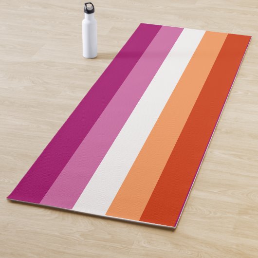 Lesbian Pride Flag LGBTQ Yogamat (In situ)