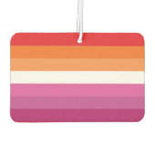 Lesbian Pride Flag Luchtverfrisser (Achterkant)
