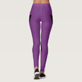 Lesbian Pride Flag Paars Ax Leggings (Achterkant)