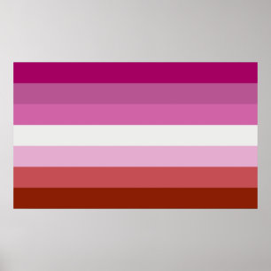 Lesbian Pride Flag Poster