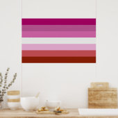 Lesbian Pride Flag Poster (Keuken)