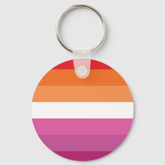 Lesbian Pride Flag Sleutelhanger (Voorkant)