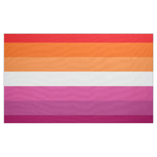 Lesbian Pride Flag (Sunset) Stof