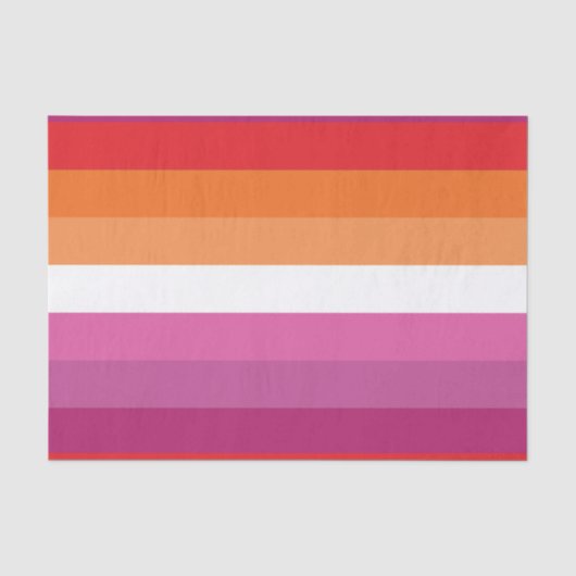Lesbian Pride Flag Tissuepapier (Voorkant)