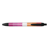 Lesbian Pride Flag Zwarte Inkt Pen (Achterkant)