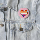 Lesbian Pride Heart Button (In situ)