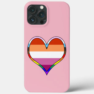 Lesbian Pride Heart Hoesje-Mate iPhone Case