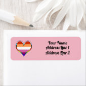 Lesbian Pride Heart Label (Insitu)