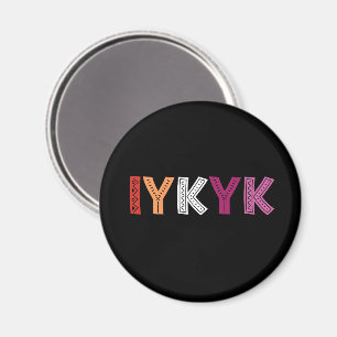 Lesbian Pride IYKYK Magneet