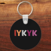 Lesbian Pride IYKYK Sleutelhanger (Achterkant)
