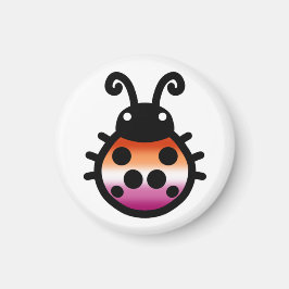 Lesbian Pride Ladybug Magnet Magneet