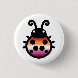 Lesbian Pride Ladybug Pin Badge Ronde Button 3,2 Cm