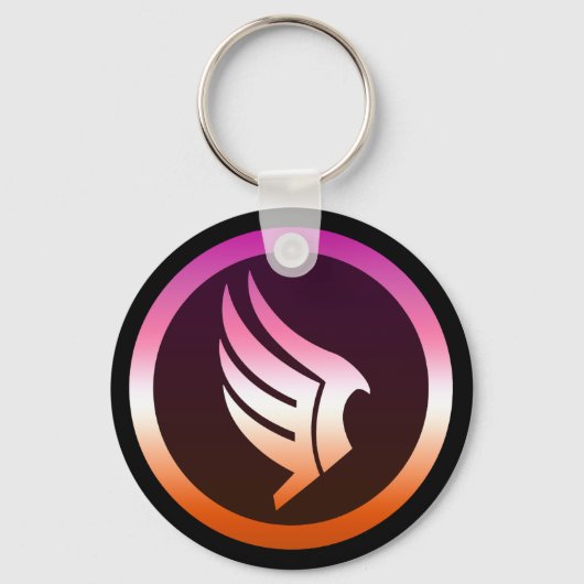 Lesbian Pride Paragon Mass Effect Icon Sleutelhanger (Voorkant)