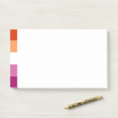 Lesbian Pride Post-it Notes (Op bureau)