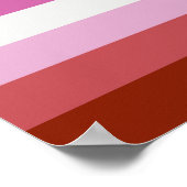 LESBIAN PRIDE STRIPES POSTER (Hoek)