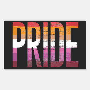 LESBIAN PRIDE T-shirt Rechthoekige Sticker