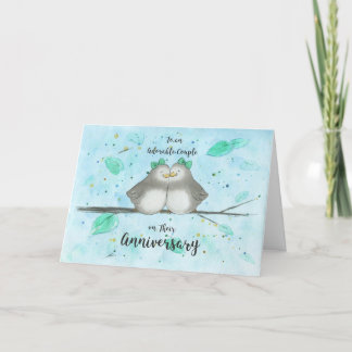 Lesbian Schattig Couple Jubileum Cute Lovevogels Kaart
