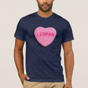 Lesbian Snoep Heart T-shirt