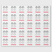 Lesbian Stickmen Wedding Gift Wrap Cadeaupapier (Vlak)