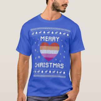 Lesbian Ugly KerstSweater Gay Women Holiday 2 T-shirt