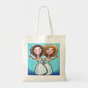 Lesbian Wedding Cake Dolls Tote Bag