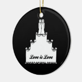 LESBIAN WEDDING CAKE LOS KERAMISCH ORNAMENT (Links)