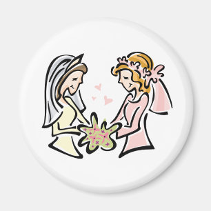 Lesbian Wedding Magneet