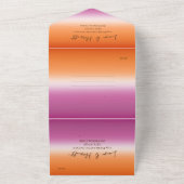 Lesbian Wedding Photo All In One Uitnodiging (Buitenkant)