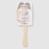 Lesbian Wedding Photo Pride Flag Gradient Program Handwaaier (Voorkant)