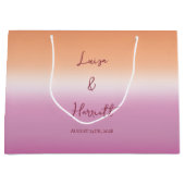 Lesbian Wedding Pride Flag Gradient Large Groot Cadeauzakje (Voorkant)