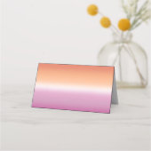 Lesbian Wedding Pride Flag Gradient Place Cards (Achterkant)