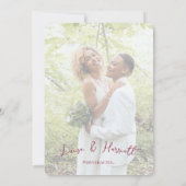 Lesbian Wedding Two Brides Pride Flag Gradient Kaart (Achterkant)