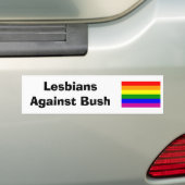 Lesbianen tegen Struik Bumpersticker (Op auto)