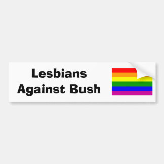 Lesbianen tegen Struik Bumpersticker